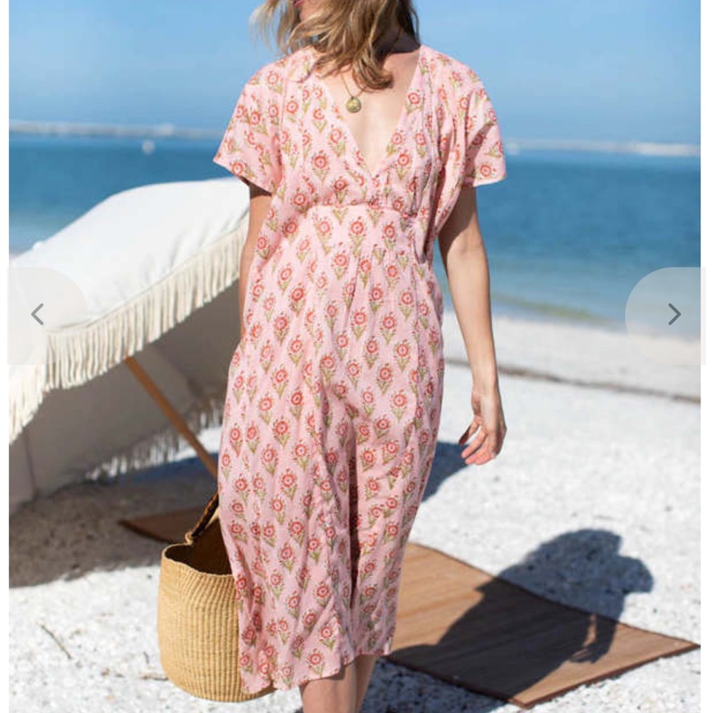 Emerson Fry Francina Block Print Caftan - Picture 2 of 5